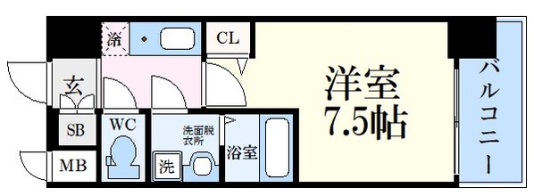 春日野道駅 徒歩5分 6階の物件間取画像